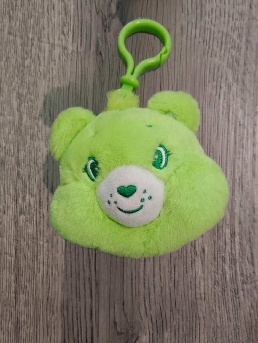 Care Bears Green Plush Bear Bag Charm Keychain Y2K Kawaii